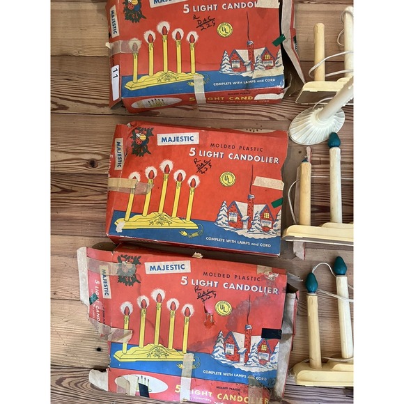 4 Five Light Electric Window Drip Candle Christmas...